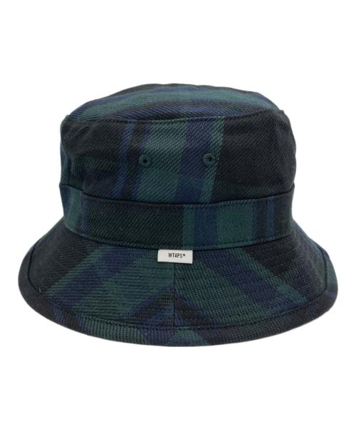 WTAPS（ダブルタップス）WTAPS (ダブルタップス) COTTON.FLANNEL HAT グリーンの古着・服飾アイテム
