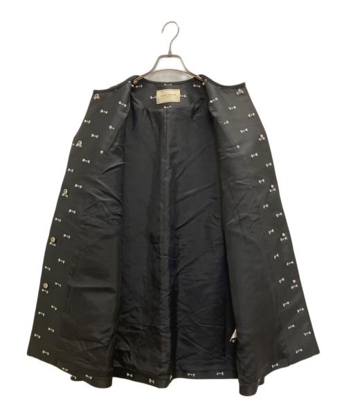 UNITED ARROWS（ユナイテッドアローズ）UNITED ARROWS (ユナイテッドアローズ) リボンカット ジャガード コート ブラック サイズ:38の古着・服飾アイテム