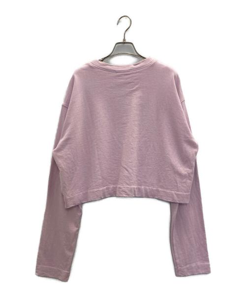 Acne studios（アクネ ストゥディオズ）ACNE STUDIOS (アクネ ストゥディオズ) Odice Emboss Sweatshirt ピンク サイズ:XSの古着・服飾アイテム