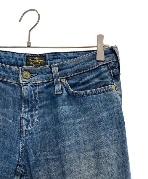 Vivienne Westwood（ヴィヴィアンウエストウッド）Vivienne Westwood (ヴィヴィアンウエストウッド) LEE (リー) オーブ刺繍デニムパンツ インディゴ サイズ:サイズ表記なしの古着・服飾アイテム