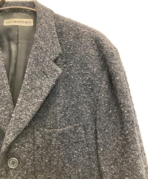ISSEY MIYAKE MEN（イッセイミヤケメン）ISSEY MIYAKE MEN (イッセイミヤケメン) ツイードテーラードジャケット ネイビー サイズ:2の古着・服飾アイテム