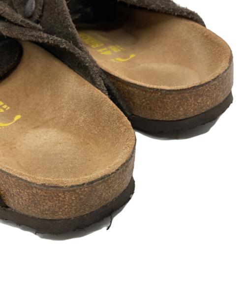 BIRKENSTOCK（ビルケンシュトック）BIRKENSTOCK (ビルケンシュトック) ボストン スエードサンダル ブラウン サイズ:26.5の古着・服飾アイテム