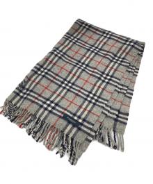 BURBERRY LONDON（バーバリーロンドン）の古着「チェックマフラー」｜グレー