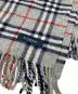 BURBERRY LONDON (バーバリーロンドン) チェックマフラー グレー：4000円