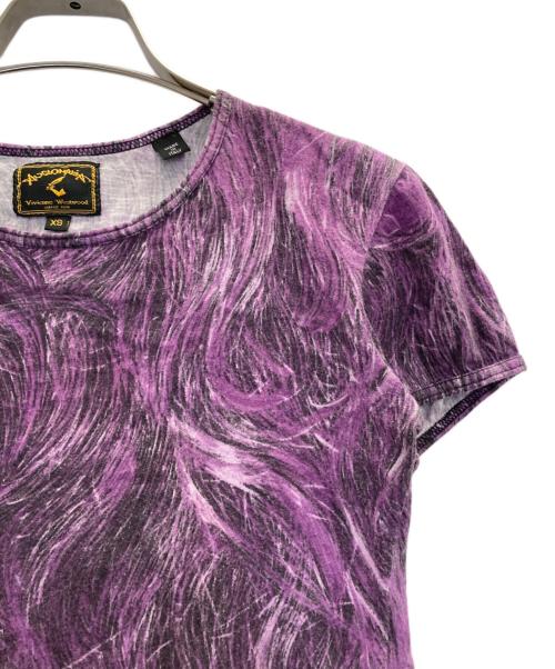 Vivienne Westwood ANGLOMANIA（ヴィヴィアンウエストウッドアングロマニア）VIVIENNE WESTWOOD ANGLOMANIA (ヴィヴィアンウエストウッドアングロマニア) プリントTシャツ ピンク サイズ:ＸＳの古着・服飾アイテム