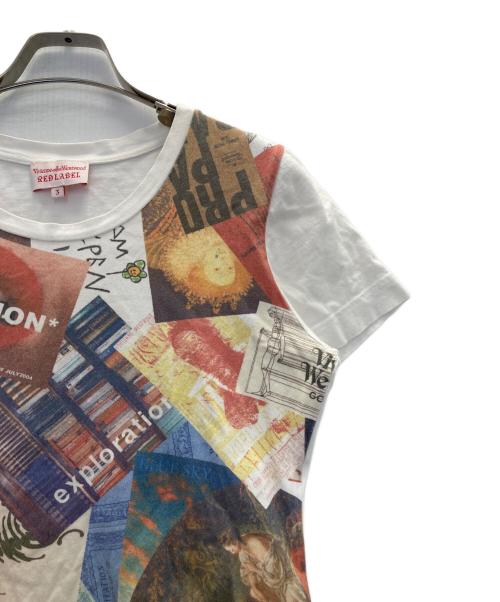 Vivienne Westwood RED LABEL（ヴィヴィアンウエストウッドレッドレーベル）Vivienne Westwood RED LABEL (ヴィヴィアンウエストウッドレッドレーベル) プリントTシャツ ホワイト サイズ:3の古着・服飾アイテム