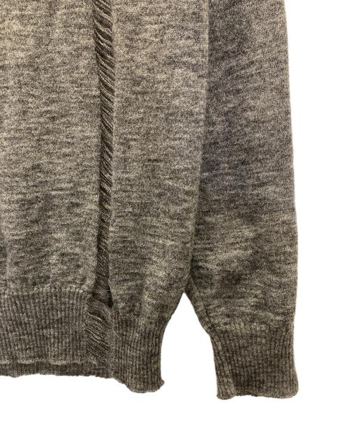 Y's for men（ワイズフォーメン）Y'S for men (ワイズフォーメン) 00s mohair brend line damage knit ブラウン サイズ:3の古着・服飾アイテム