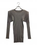 ISSEY MIYAKEイッセイミヤケ）の古着「プリーツカットソー」｜グレー