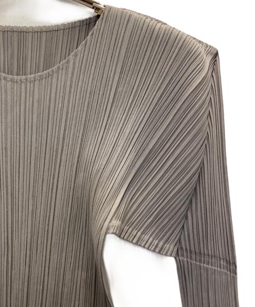 ISSEY MIYAKE（イッセイミヤケ）ISSEY MIYAKE (イッセイミヤケ) プリーツカットソー グレー サイズ:Sの古着・服飾アイテム