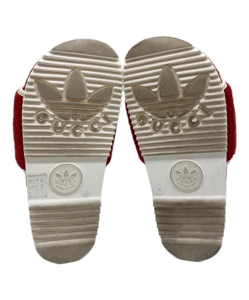GUCCI（グッチ）GUCCI (グッチ) adidas (アディダス) GGプラットフォームサンダル レッド サイズ:23の古着・服飾アイテム
