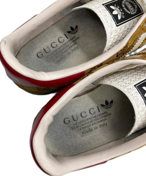 GUCCI（グッチ）GUCCI (グッチ) adidas (アディダス) スニーカー ブラウン サイズ:28の古着・服飾アイテム