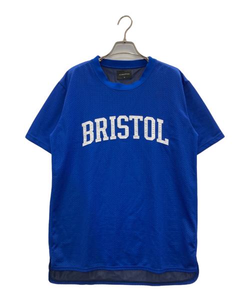 F.C.R.B.（エフシーレアルブリストル）F.C.R.B. (エフシーレアルブリストル) ロゴメッシュTee ブルー サイズ:Ｍの古着・服飾アイテム