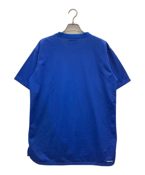 F.C.R.B.（エフシーレアルブリストル）F.C.R.B. (エフシーレアルブリストル) ロゴメッシュTee ブルー サイズ:Ｍの古着・服飾アイテム