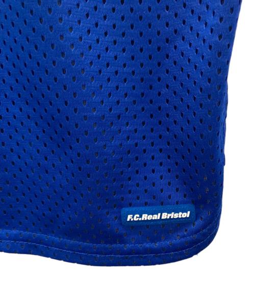 F.C.R.B.（エフシーレアルブリストル）F.C.R.B. (エフシーレアルブリストル) ロゴメッシュTee ブルー サイズ:Ｍの古着・服飾アイテム