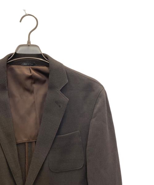 GIORGIO ARMANI（ジョルジョアルマーニ）GIORGIO ARMANI (ジョルジョアルマーニ) テーラードジャケット ブラウン サイズ:50Rの古着・服飾アイテム