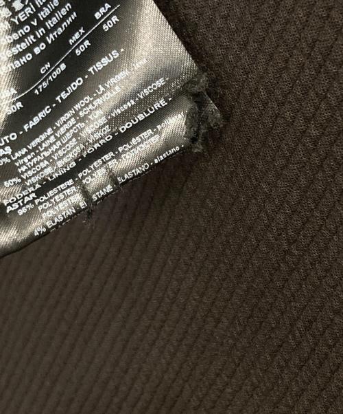 GIORGIO ARMANI（ジョルジョアルマーニ）GIORGIO ARMANI (ジョルジョアルマーニ) テーラードジャケット ブラウン サイズ:50Rの古着・服飾アイテム