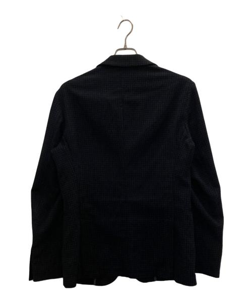 EMPORIO ARMANI（エンポリオアルマーニ）EMPORIO ARMANI (エンポリオアルマーニ) チェックテーラードジャケット ブルー サイズ:46の古着・服飾アイテム