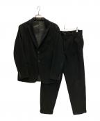 EMPORIO ARMANIエンポリオ アルマーニ）の古着「コーデュロイセットアップスーツ」｜ブラック