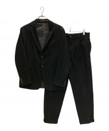 EMPORIO ARMANI（エンポリオ アルマーニ）の古着「コーデュロイセットアップスーツ」｜ブラック