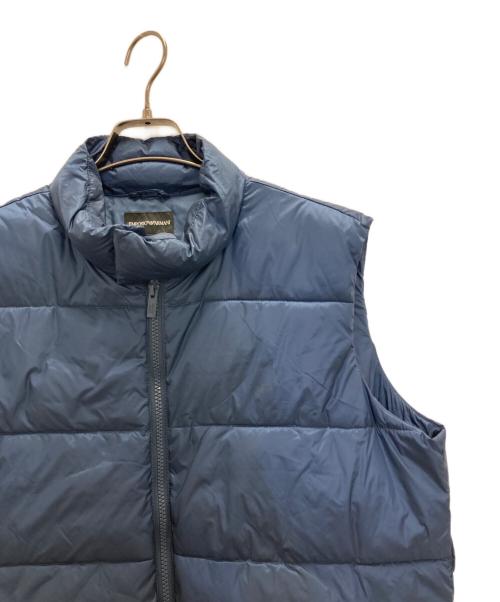 EMPORIO ARMANI（エンポリオ アルマーニ）EMPORIO ARMANI (エンポリオ アルマーニ) ダウンベスト ブルー サイズ:Sの古着・服飾アイテム