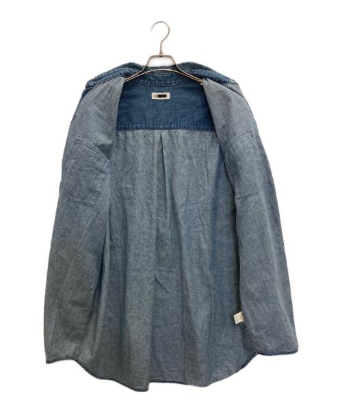 H BEAUTY&YOUTH（エイチ ビューティー&ユース）H BEAUTY&YOUTH (エイチ ビューティー&ユース) ビッグデニムシャツ インディゴ サイズ:SIZE　Mの古着・服飾アイテム