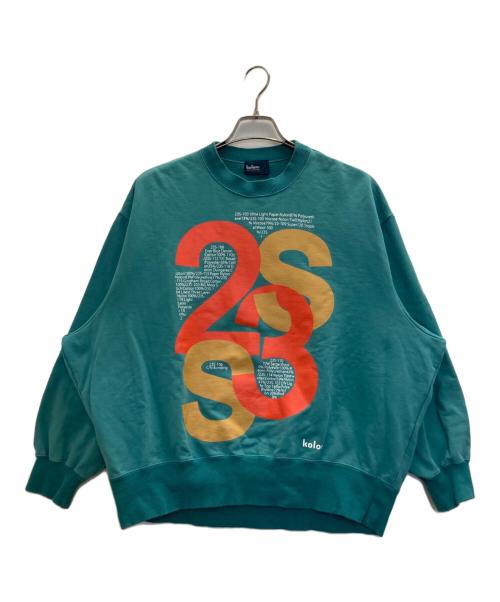 KOLOR（カラー）KOLOR (カラー) crew neck sweat グリーン サイズ:1の古着・服飾アイテム