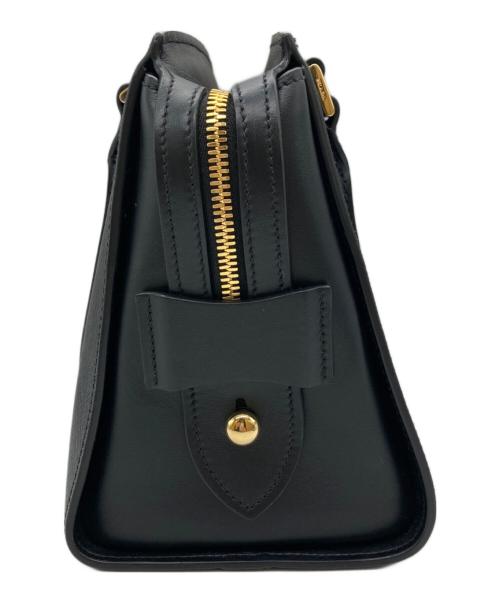 PRADA（プラダ）PRADA (プラダ) ガレリア サフィアーノレザー ミディアムバッグ ブラックの古着・服飾アイテム