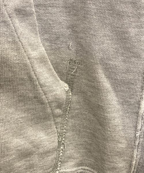 REMI RELIEF（レミレリーフ）REMI RELIEF (レミレリーフ) ダメージ加工フーディー グレー サイズ:Ｍの古着・服飾アイテム