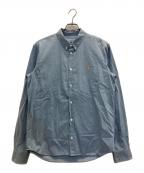 maison kitsuneメゾンキツネ）の古着「フォックスヘッドクラシックシャツ」｜ブルー