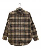 PENDLETONペンドルトン）の古着「70s wool check shirts」｜ベージュ