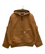 CarHarttカーハート）の古着「Washed Duck Insulated Active Jacket」｜ブラウン