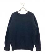 ARROW57.アローフィフティーセブン）の古着「C.Shetland カシミヤニット」｜ネイビー