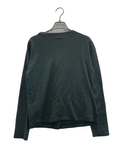 ISSEY MIYAKE（イッセイミヤケ）ISSEY MIYAKE (イッセイミヤケ) ウールコットンカーディガン グリーン サイズ:Mの古着・服飾アイテム