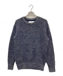THE INOUE BROTHERS（イノウエブラザーズ）の古着「ロイヤルアルパカクルーネックセーター」｜ネイビー