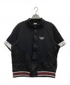 DIESELディーゼル）の古着「S-BOLINハーフスリーブスウェットシャツ」｜ブラック