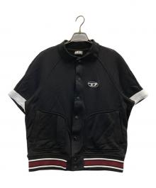 DIESEL（ディーゼル）の古着「S-BOLINハーフスリーブスウェットシャツ」｜ブラック