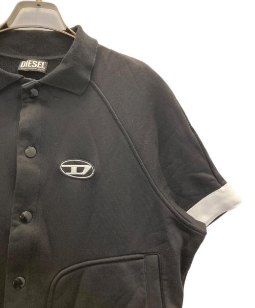 DIESEL（ディーゼル）DIESEL (ディーゼル) S-BOLINハーフスリーブスウェットシャツ ブラック サイズ:Ｓの古着・服飾アイテム