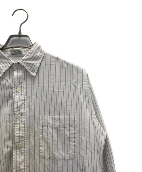 L.L.Bean（エルエルビーン）L.L.Bean (エルエルビーン) ストライプBDシャツ ホワイト×レッド サイズ:15　1/2の古着・服飾アイテム