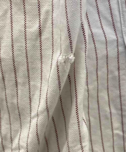 L.L.Bean（エルエルビーン）L.L.Bean (エルエルビーン) ストライプBDシャツ ホワイト×レッド サイズ:15　1/2の古着・服飾アイテム