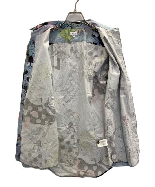 PAUL SMITH（ポールスミス）Paul Smith (ポールスミス) アートプリントシャツ ブルー サイズ:SIZE XLの古着・服飾アイテム