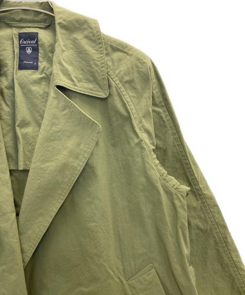 ORCIVAL（オーシバル）ORCIVAL (オーシバル) ボタンレス チェスターコート オリーブ サイズ:1の古着・服飾アイテム