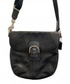 COACHコーチ）の古着「ショルダーバッグ」｜ブラック