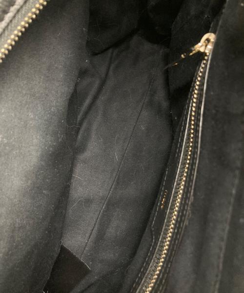 maje（マージュ）maje (マージュ) レザーフリンジ2WAYバッグ ブラックの古着・服飾アイテム