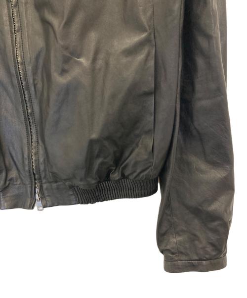 GUCCI（グッチ）GUCCI (グッチ) ダブルジップレザースイングトップ ブラック サイズ:48の古着・服飾アイテム