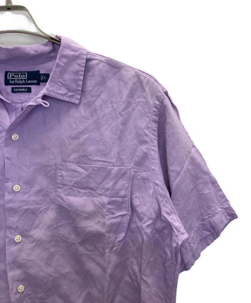 POLO RALPH LAUREN（ポロ・ラルフローレン）POLO RALPH LAUREN (ポロ・ラルフローレン) CALDWELL OPENCOLLAR S/S SHIRTS ラベンダー サイズ:SIZE Lの古着・服飾アイテム