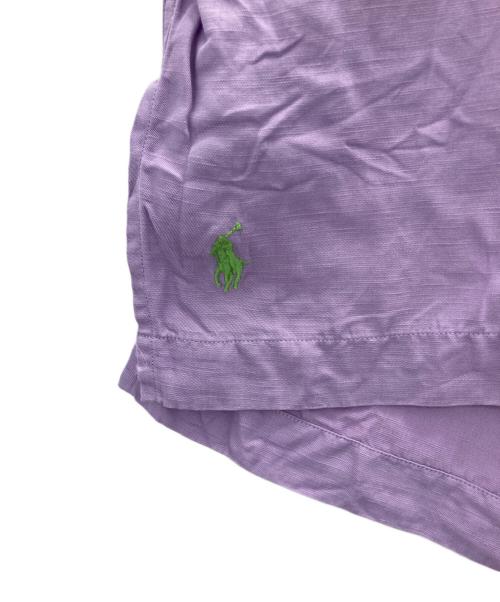 POLO RALPH LAUREN（ポロ・ラルフローレン）POLO RALPH LAUREN (ポロ・ラルフローレン) CALDWELL OPENCOLLAR S/S SHIRTS ラベンダー サイズ:SIZE Lの古着・服飾アイテム
