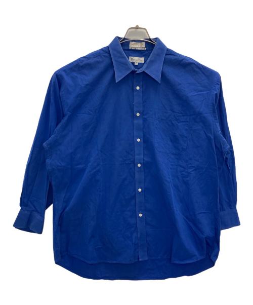 Christian Dior（クリスチャン ディオール）Christian Dior (クリスチャン ディオール) cotton shirts ブルー サイズ:18　34/35の古着・服飾アイテム