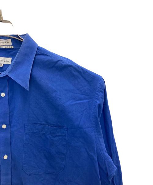 Christian Dior（クリスチャン ディオール）Christian Dior (クリスチャン ディオール) cotton shirts ブルー サイズ:18　34/35の古着・服飾アイテム