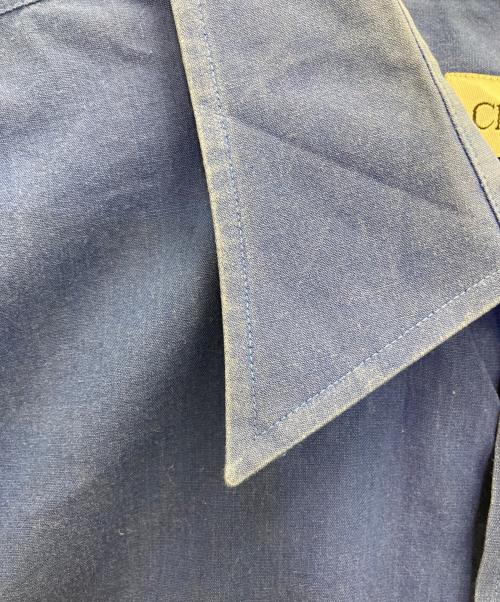 Christian Dior（クリスチャン ディオール）Christian Dior (クリスチャン ディオール) cotton shirts ブルー サイズ:18　34/35の古着・服飾アイテム