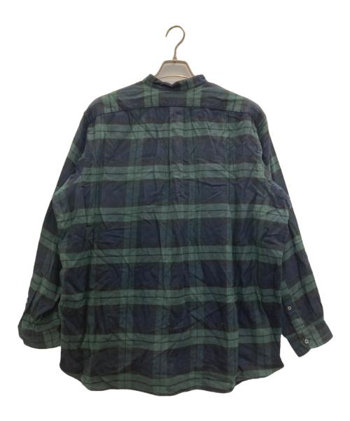 INDIVIDUALIZED SHIRTS（インディビジュアライズドシャツ）INDIVIDUALIZED SHIRTS (インディビジュアライズドシャツ) B/C コットンブラックワッチチェックネルシャツ グリーン サイズ:表記無しの古着・服飾アイテム